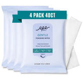 RPE Life feminine wipes pack front, convenient four-pack for home and travel
