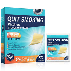 RSGRT quit patch Step 1 30-count pack for gradual craving relief.