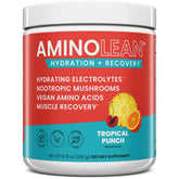 RSP Nutrition AminoLean bottle with hydrating electrolyte powder for workouts