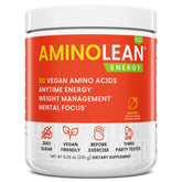 RSP NUTRITION AminoLean pre-workout mango powder tub for natural energy