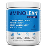 RSP Nutrition AminoLean pre-workout tub front view for clean energy and focus