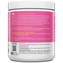 RSP NUTRITION AminoLean scoop dispenses powder for easy mixing before workouts.