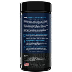 QuadraLean Thermo label close-up featuring CLA and cayenne ingredients for fat metabolism.