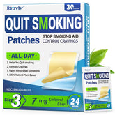Rstrvbr Step 3 nicotine patch 7mg delivers steady 24-hour release for cravings