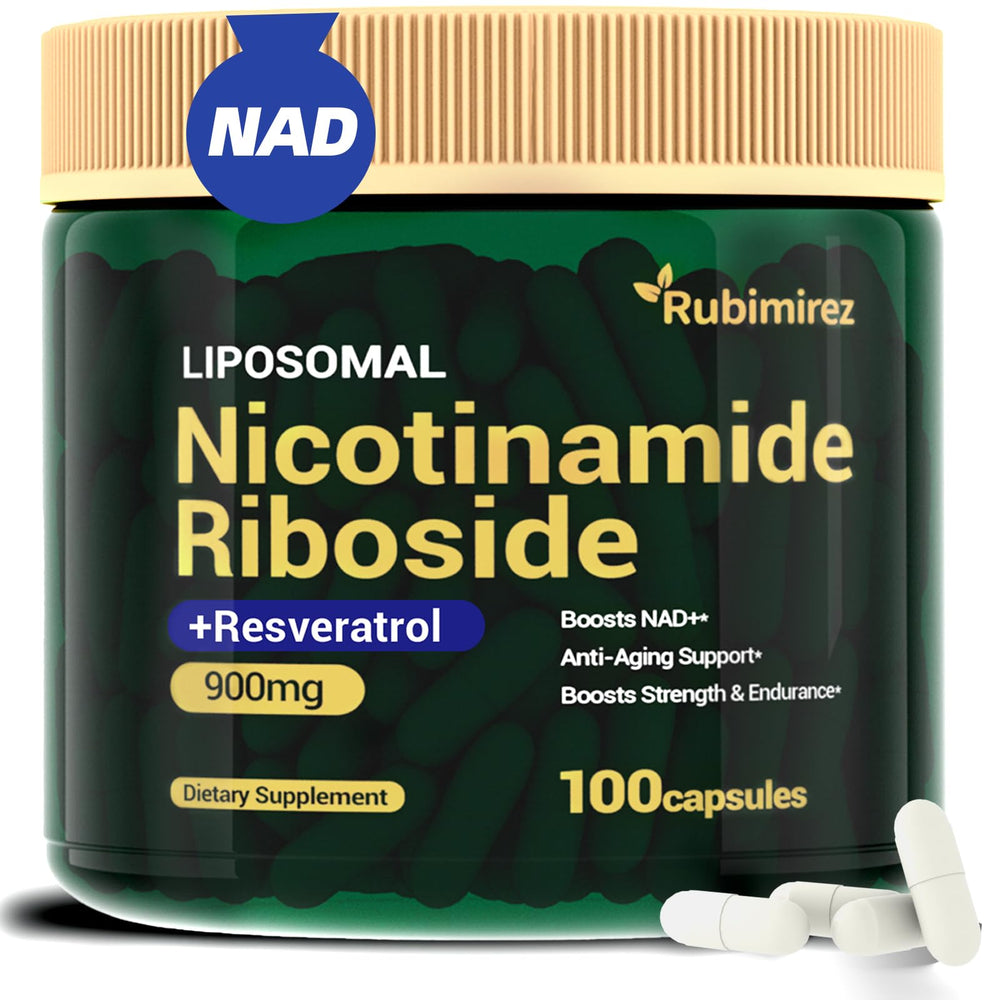 Rubimirez NAD+ bottle front view highlighting branding for daily wellness