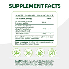 Rubimirez NAD+ bottle being poured to reveal capsules for steady daily energy