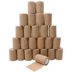 Ruby.Q 3 inch skin color bandage wrap roll for quick secure self adhesion