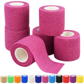 Bandaje autoadhesivo RUBY.Q rosa: seis rollos, 2 pulgadas y 5 yardas, práctico.