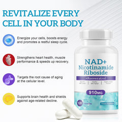 Ruduwu NAD+ bottle with capsules close-up showing clean, high-purity ingredients for focus