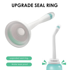 RUFCRIL Peri Bottle: anillo sellado mejorado evita fugas.