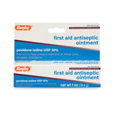 Rugby Laboratories first aid antiseptic ointment tube with povidone iodine 10% for minor wounds