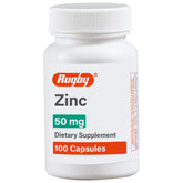 Rugby Zinc 50 mg bottle for daily immune support