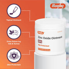 Rugby Zinc Oxide Ointment jar-assembly showing the zinc oxide texture.