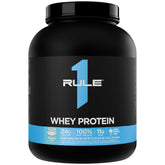 Rule 1 Whey Protein birthday cake powder for daily protein intake.