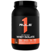 Rule 1 R1 Protein Whey Isolate Chocolate Fudge powder for clean, fast-acting protein.
