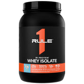 Rule 1 R1 Whey Isolate packshot with Fruity Cereal flavor for clean protein