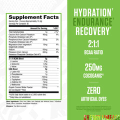 RYSE BCAA EAA Powder Cherry Limeade scoop for pre-workout fueling.
