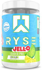RYSE Loaded Pre-Workout powder jar front for a high-energy training session