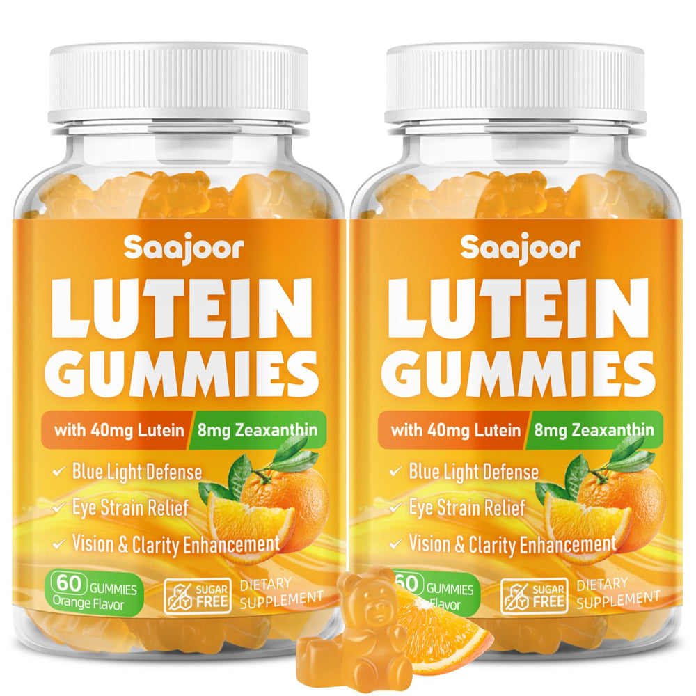 Saajoor lutein-zeaxanthin gummies package for eye health support.
