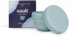 Saalt Compact Sanitizer folded design enables ultra-portable travel storage