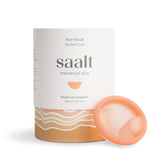 Saalt Disc soft flexible Sunset Coral, comfortable all-day wear.