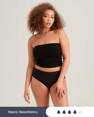 Saalt EveryWear Cotton Brief natural cotton fabric delivers breathable softness.