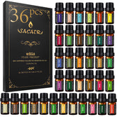 SACATR essential oils set bottle-pour highlights diffuser-ready aroma for any room.