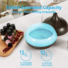 SACATR remote control diffuser for easy mist and light tweaks.