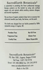 Sacred Earth Botanicals Lotion is water dispersible and rinses clean from linens.
