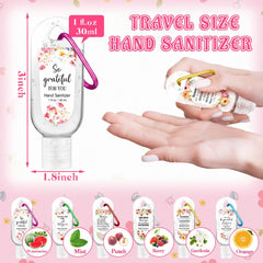 Sacubee mint scented sanitizer keychain ready for travel and quick cleanse.