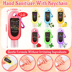 Sacubee Santa hand sanitizer keychain with festive portability and easy access