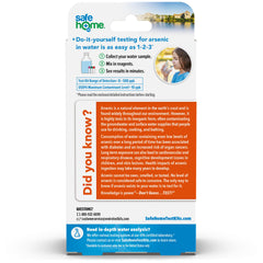 Safe Home arsenic test kit contents for easy DIY water testing.
