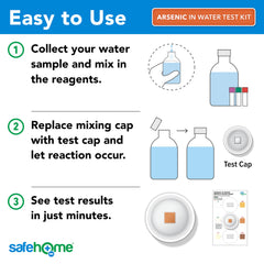 Safe Home arsenic test kit in use showing simple testing action.