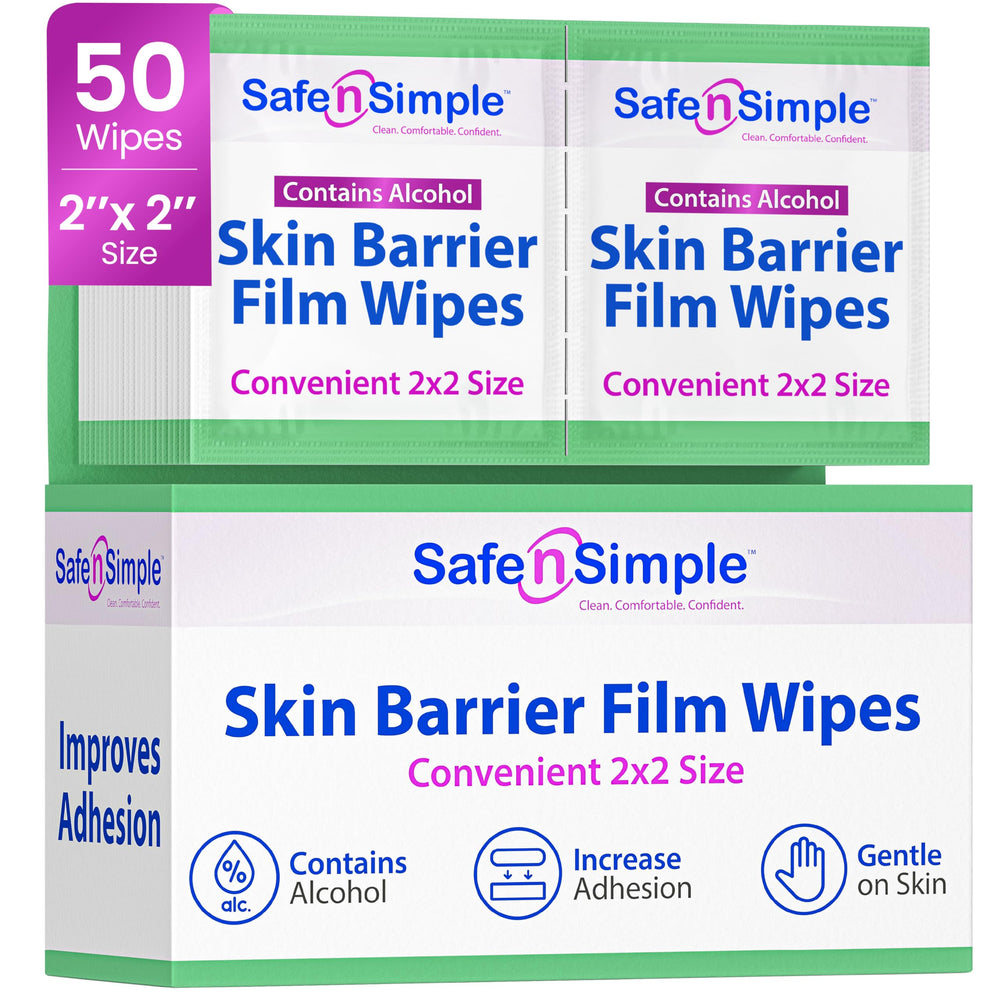 Safe n' Simple toallita barrera piel alcohol: limpia y prepara para mayor adherencia