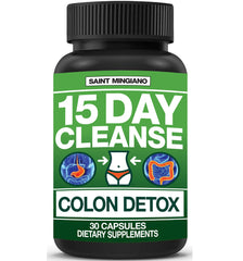 Saint Mingiano 15 Day Cleanse bottle front view for gentle digestion support