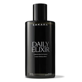 SAKARA Daily Elixir bottle being poured for convenient daily energy.