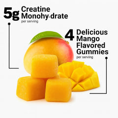 Sakoon Nutrition Creatine Gummies label highlights 5000mg per serving and vegan formula.