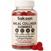 Sakoon Nutrition collagen gummies strawberry bottle shows skin and joint support potential