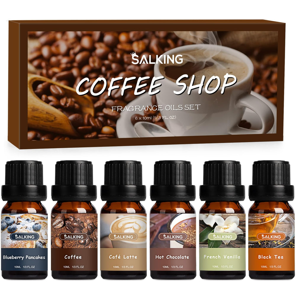 SALKING Coffee Shop Fragrance Oils Set Blueberry Pancakes: diffuser aroma for cozy mornings.
