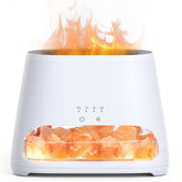 SALKING salt lamp diffuser setup adds warm ambient glow for cozy evenings.
