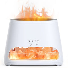 SALKING salt lamp diffuser setup adds warm ambient glow for cozy evenings.