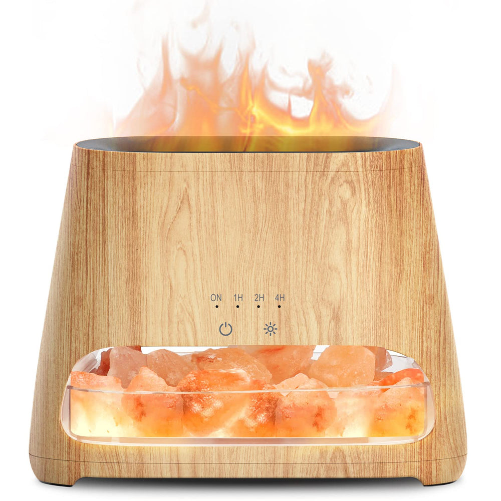 SALKING 2-in-1 diffuser and salt lamp with calming aroma.