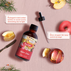 SALKING Apple Cider Fragrance Oil in amber bottle preserves aroma for longer sessions.