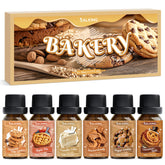 SALKING Bakery fragrance oils set shown with diffuser, long-lasting cozy aromas