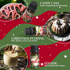 SALKING Candy cane fragrance oil for diffusers, peppermint-inspired freshness.