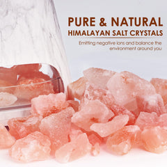 SALKING diffuser-salt-lamp in use with aromatherapy and warm glow