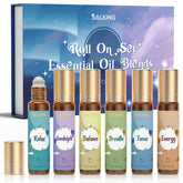 SALKING essential oils roll-on set with six bottles for on-the-go aromatherapy.