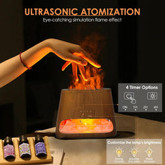 SALKING flame-effect diffuser mimics candlelight for ambience