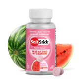 SaltStick Electrolyte FastChews watermelon packaging shows a convenient on-the-go electrolyte snack.