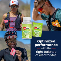SaltStick FastChews packaging and label highlighting clean ingredients and non GMO formula.